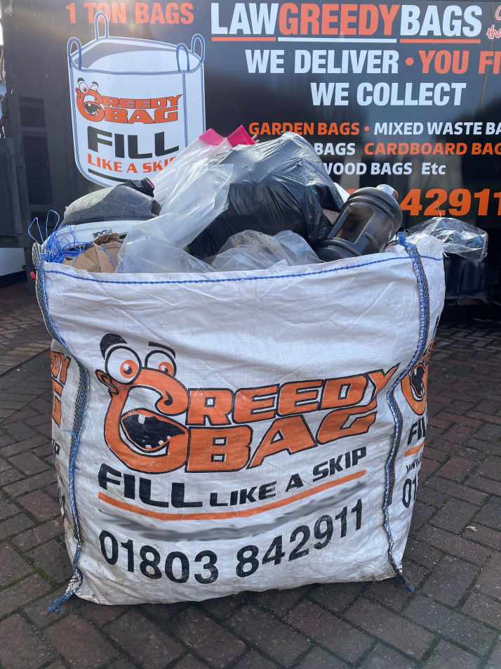 1 ton mixed waste bag law greedy bags